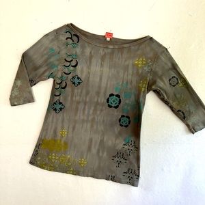 Glima boat-neck art tee